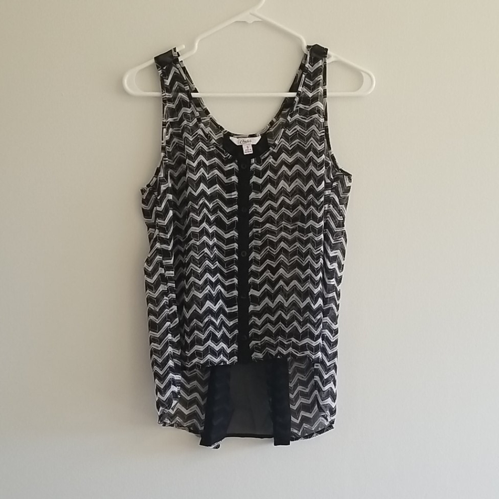 Lightweight, sheer tank top
